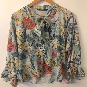 Zara Floral With Sleeves